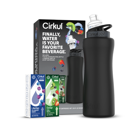 32oz. Matte Black Stainless Steel Bottle Starter Kit R9